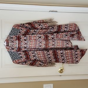 Gimmicks by BKE kimono, southwestern pattern